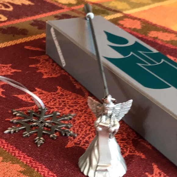 Partylite Pewter ANGEL Candle SNUFFER with Ceramic ANGEL of LIGHT single candle - Picture 12 of 14